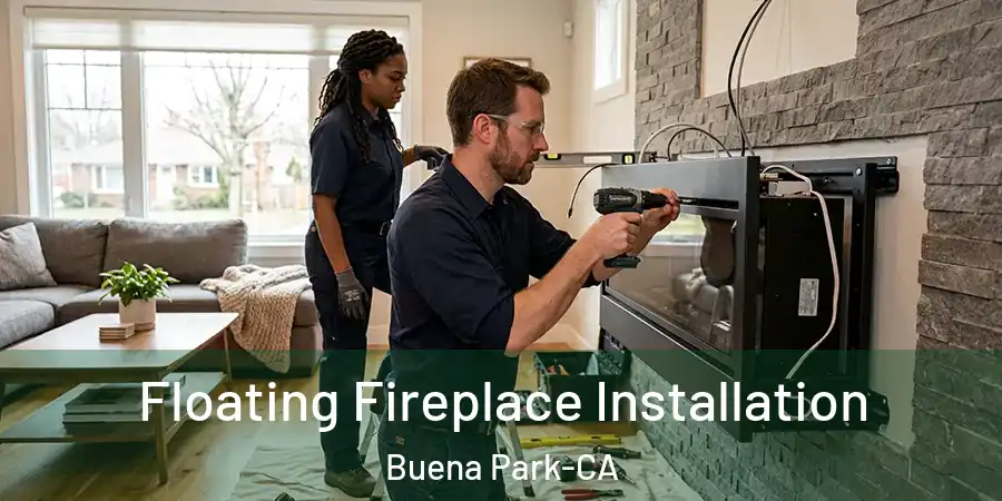  Floating Fireplace Installation Buena Park-CA