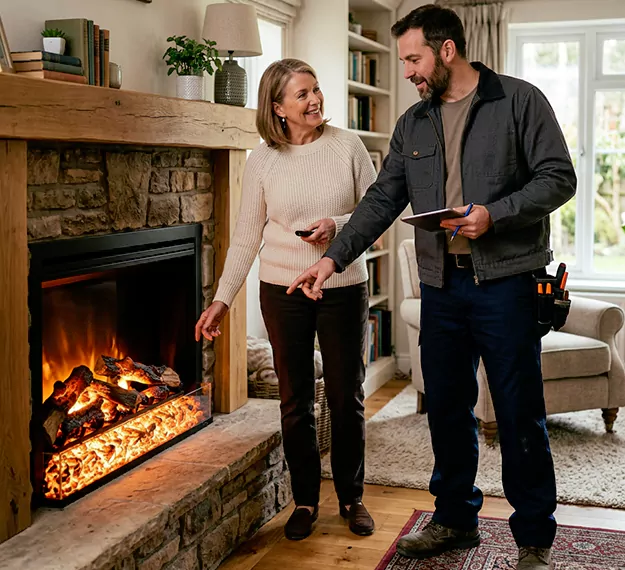 Why Buena Park Homeowners Choose Our Electric Fireplace Embers Team?
