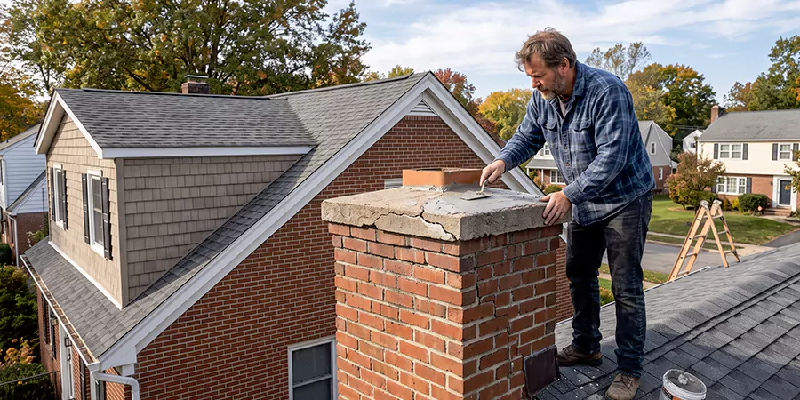 Brick Chimney Crown Repair Buena Park