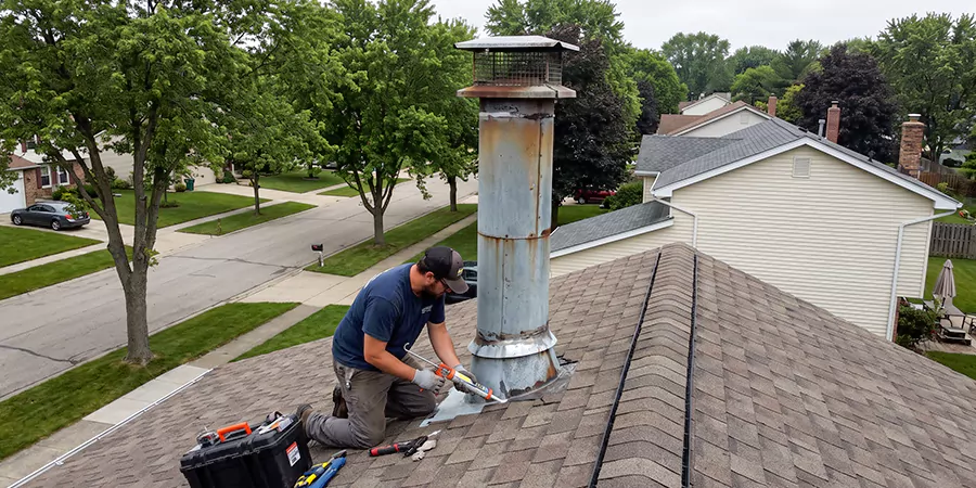 Stone, Stucco, and Metal Chimney Leak Repair Buena Park