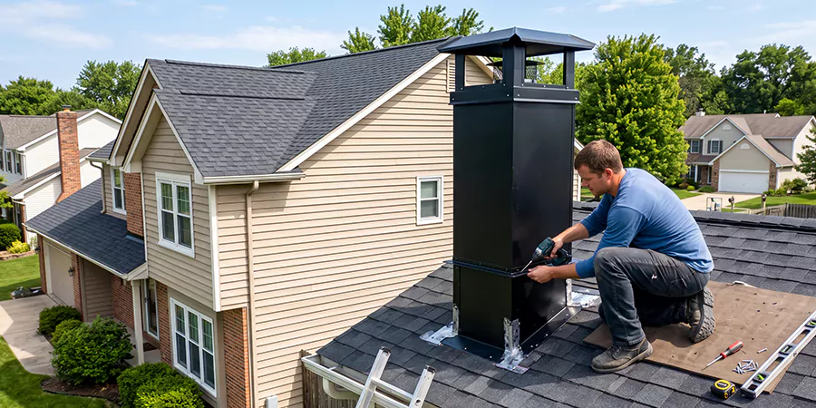 Prefab Chimney Chase Installation Buena Park